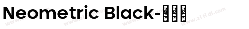 Neometric Black字体转换